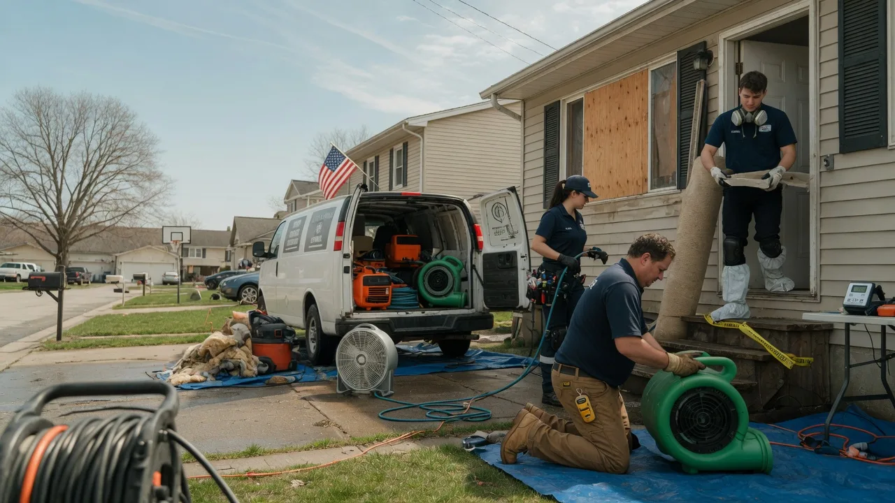 Water Damage Restoration in Compton, IL near me